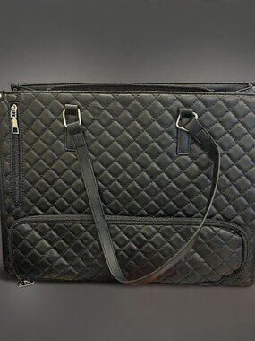 ✨ 2-in-1 Quilted Laptop + Lunch Tote | Fits 17" Laptop | Like New
